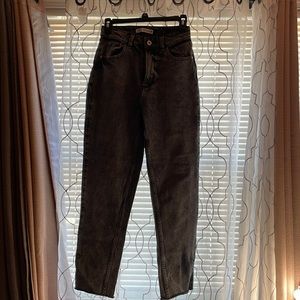 Zara black acid wash jeans